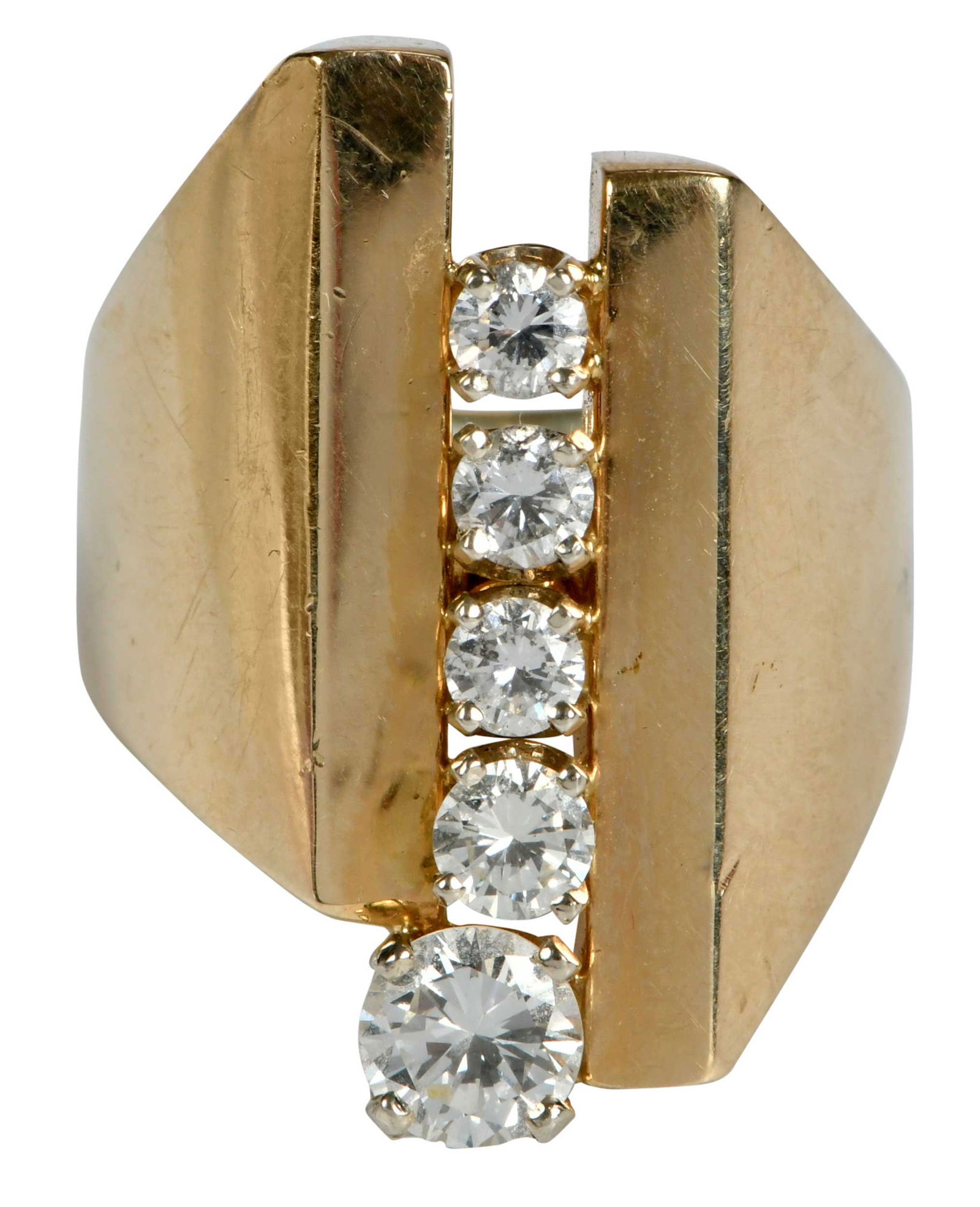 14kt. Modern Multi Diamond Ring (1 of 7)