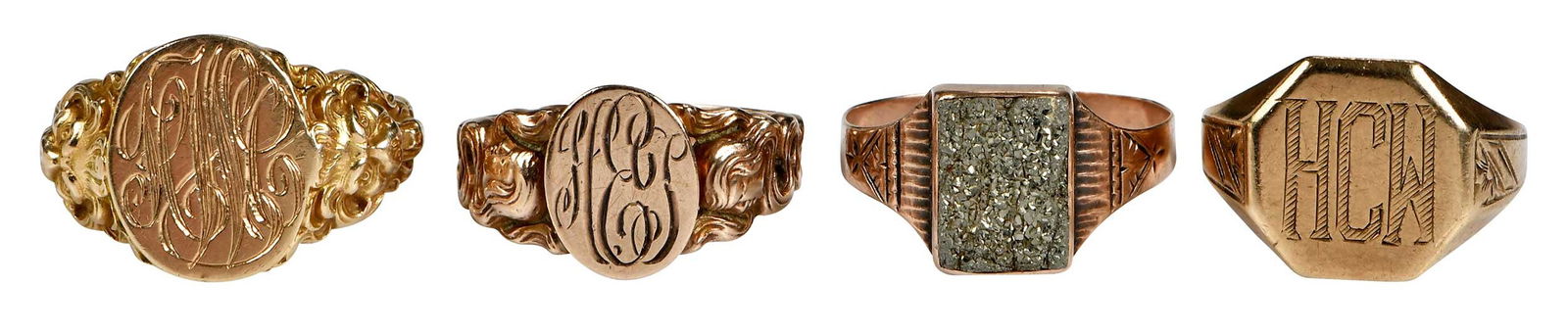 Four Men's Gold Rings (1 of 8)