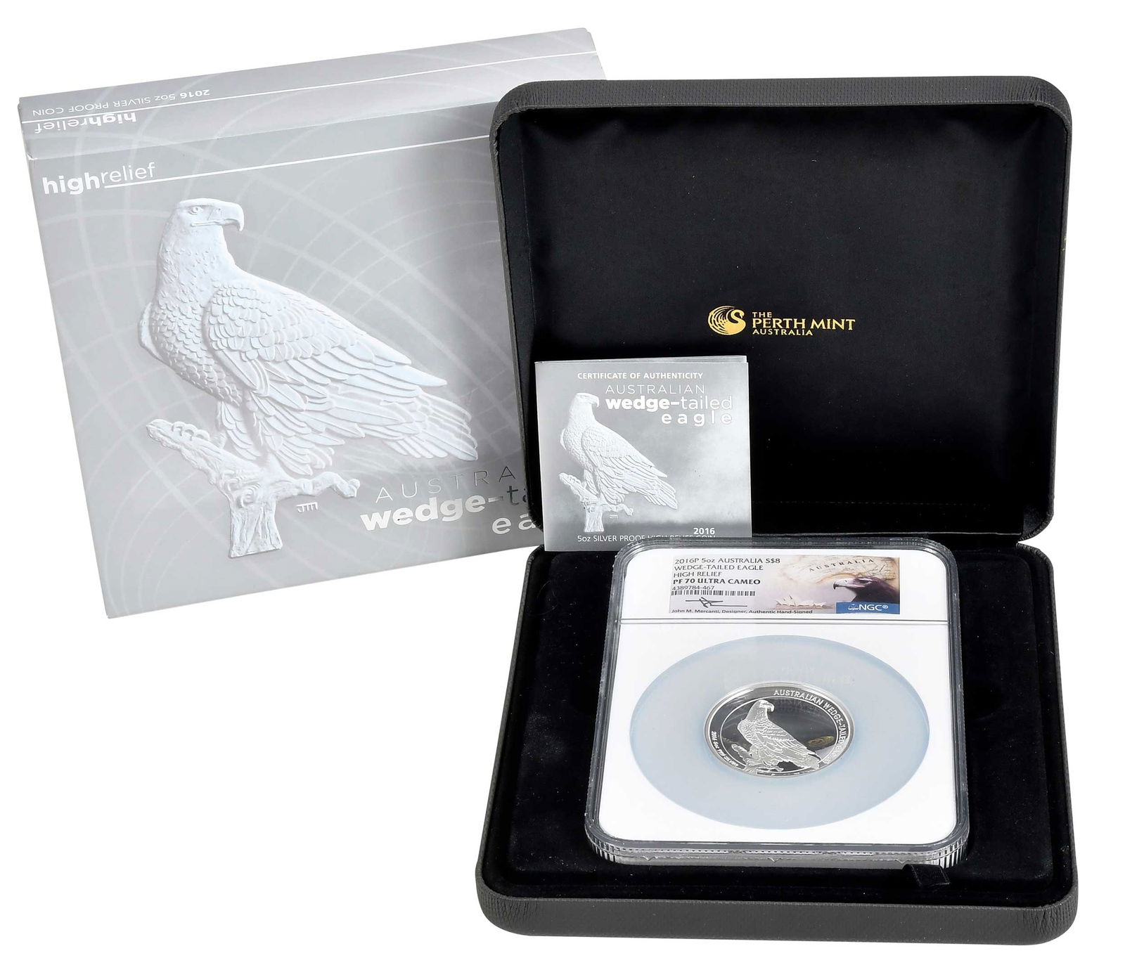 2016-P Australian Wedge Tailed Eagle Silver Five Ounce High Relief Coin (1 of 7)