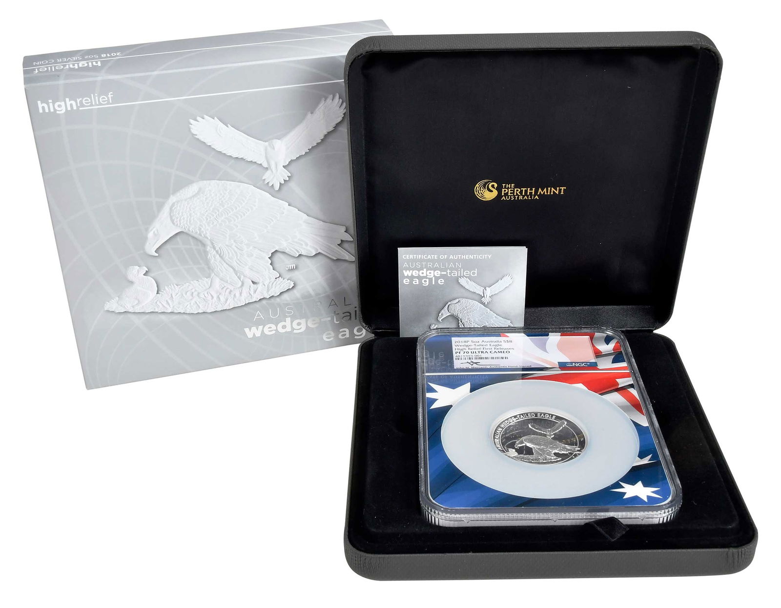 2018-P Australian Wedge Tailed Eagle Silver Five Ounce High Relief Coin (1 of 6)