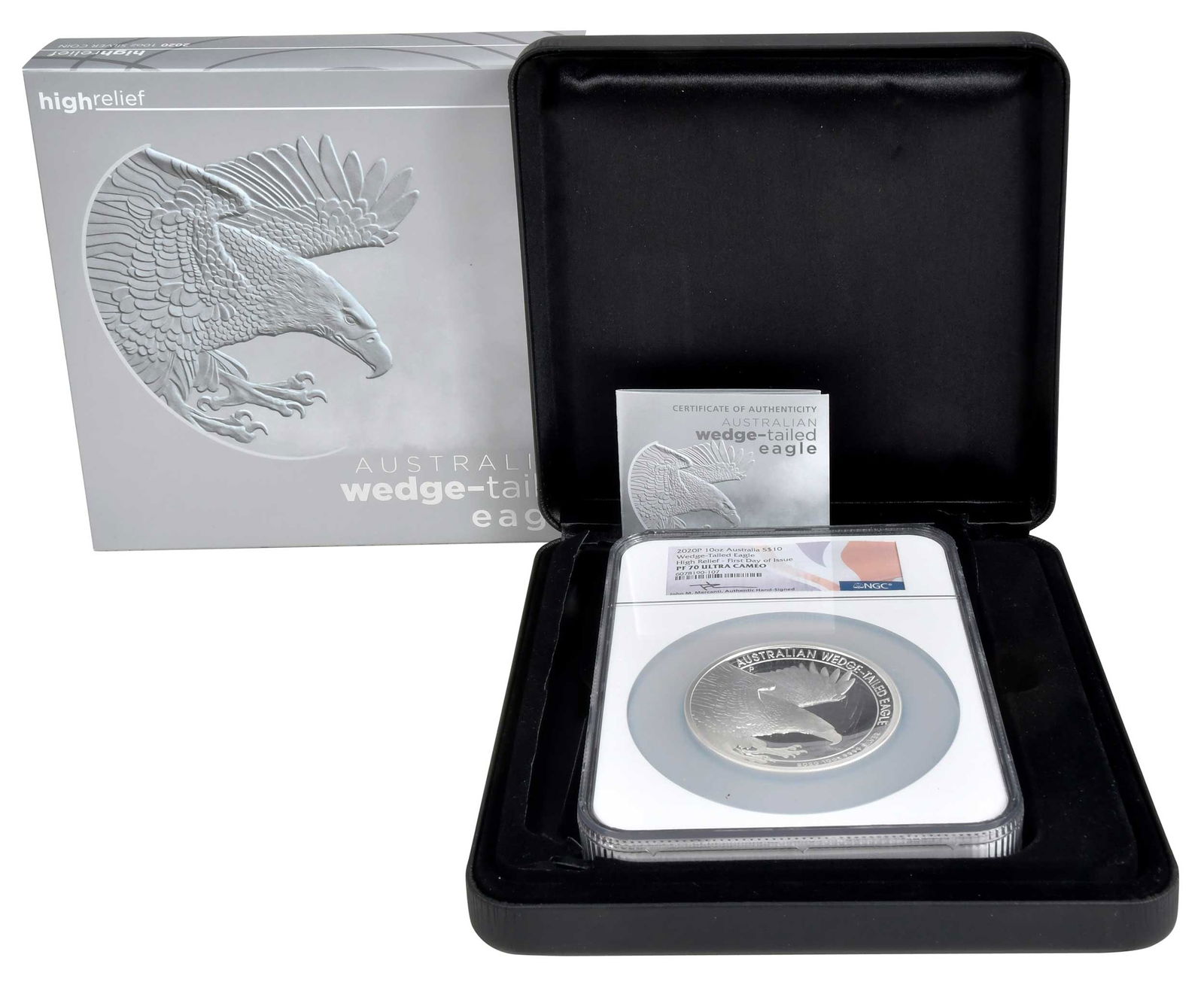 2020-P Australian Wedge Tailed Eagle Silver Ten Ounce High Relief Coin (1 of 5)
