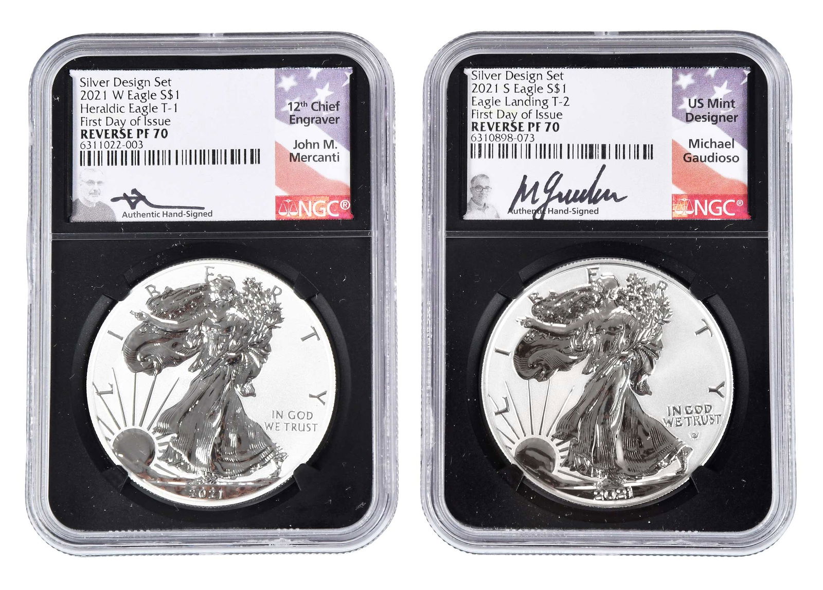 2021 American Silver Eagle Reverse Proof Two Coin Set (1 of 9)
