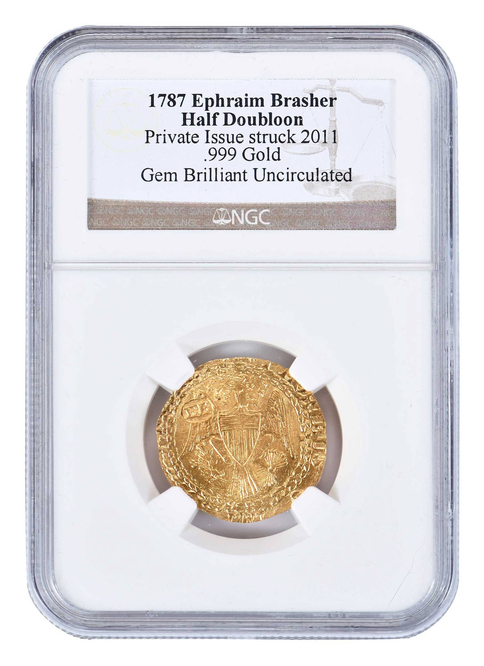 "1787" Ephraim Brasher Gold Half Doubloon Auction