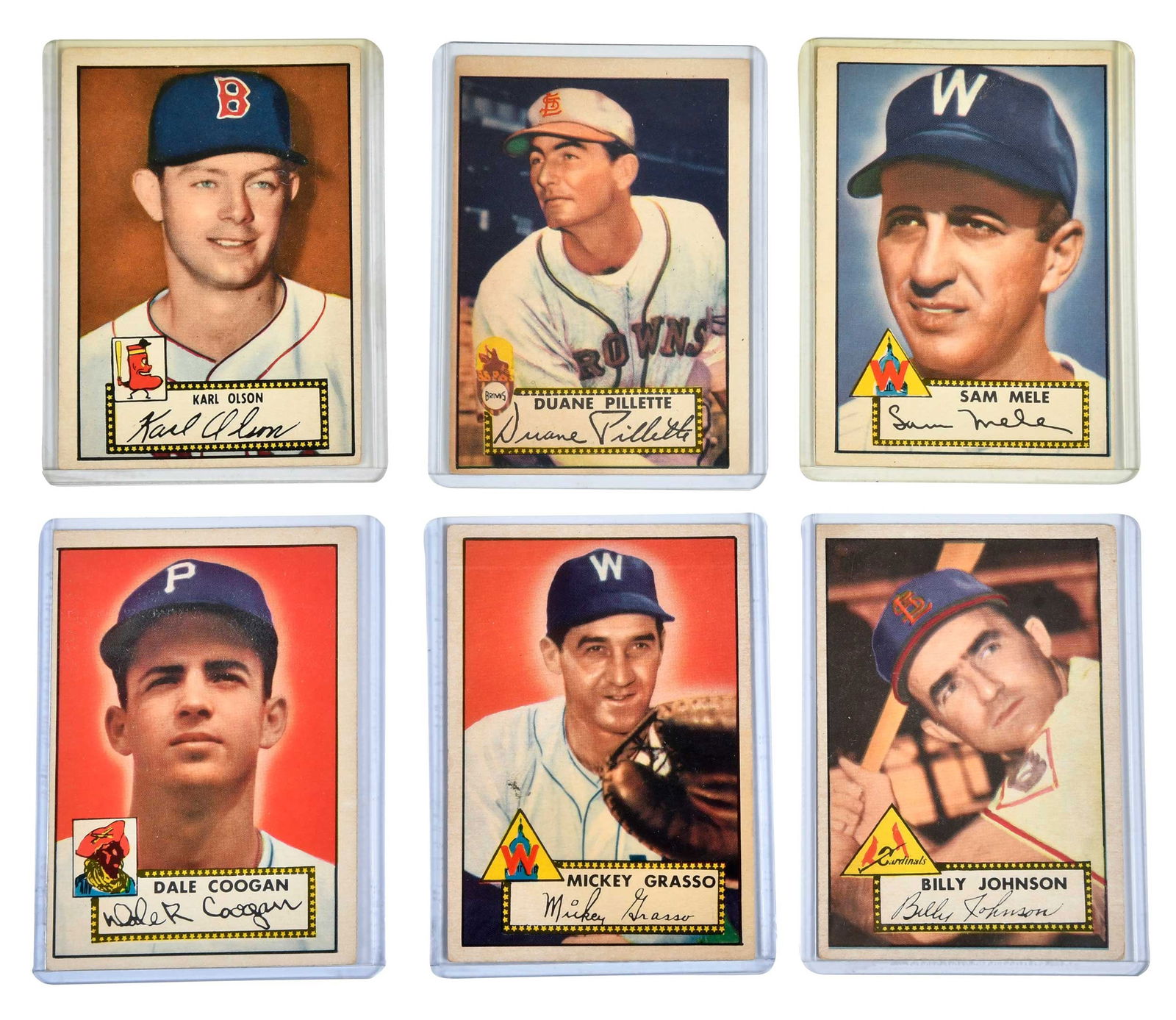 1952 Topps Group, Low Numbers, 81 Cards (1 of 9)