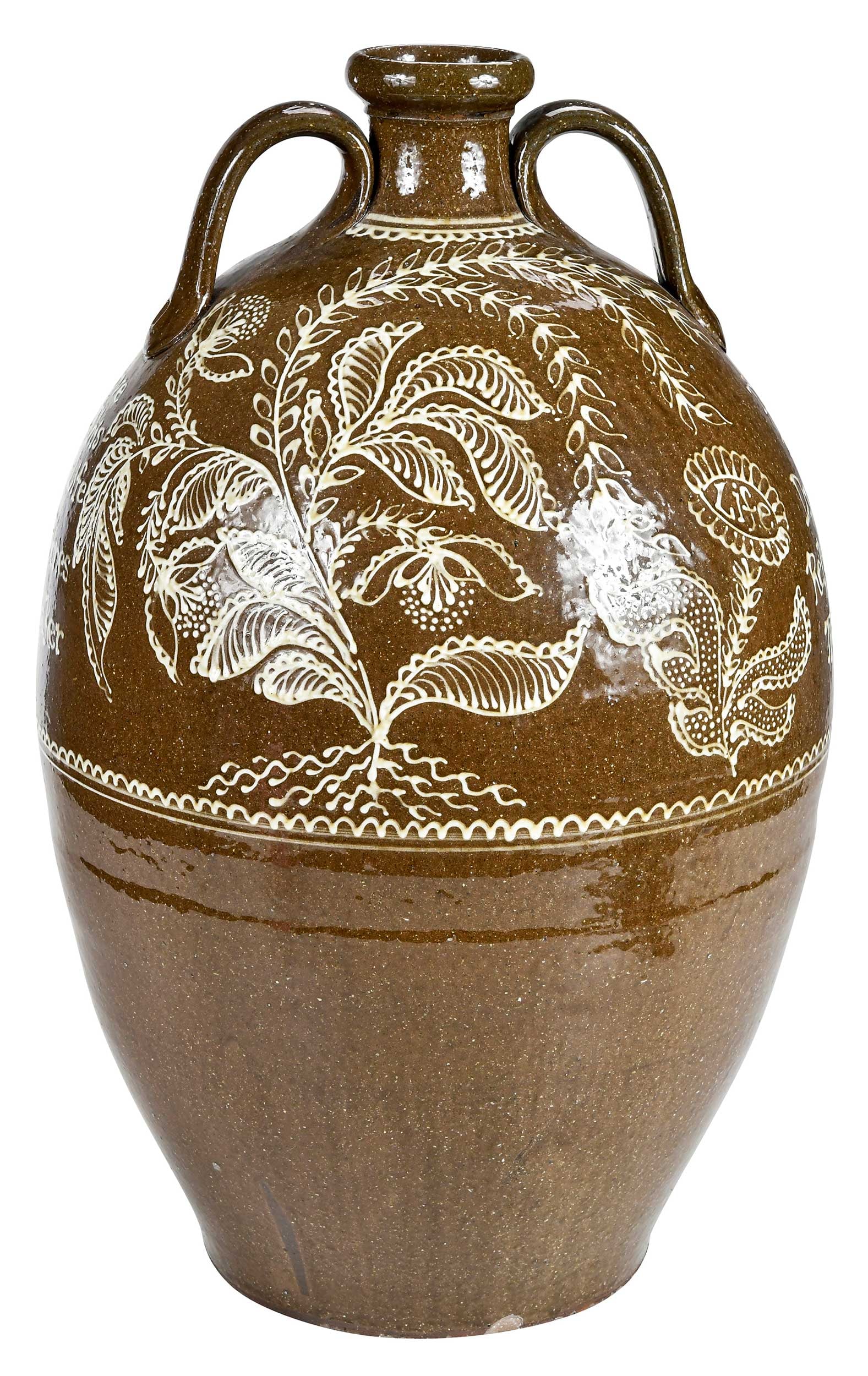 Matt Jones Kaolin Slip Decorated Jug (1 of 9)