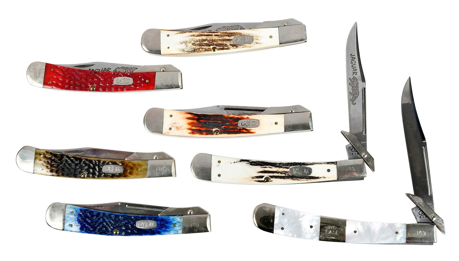 Group of Seven Case Jaguar Knives (1 of 5)