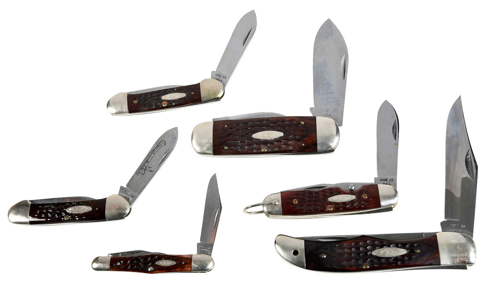 Group Of Six Vintage Case Knives Auction