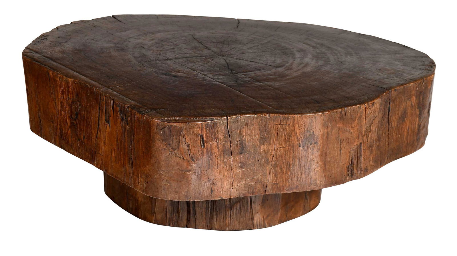 Custom Slab Form Hardwood Coffee Table (1 of 3)