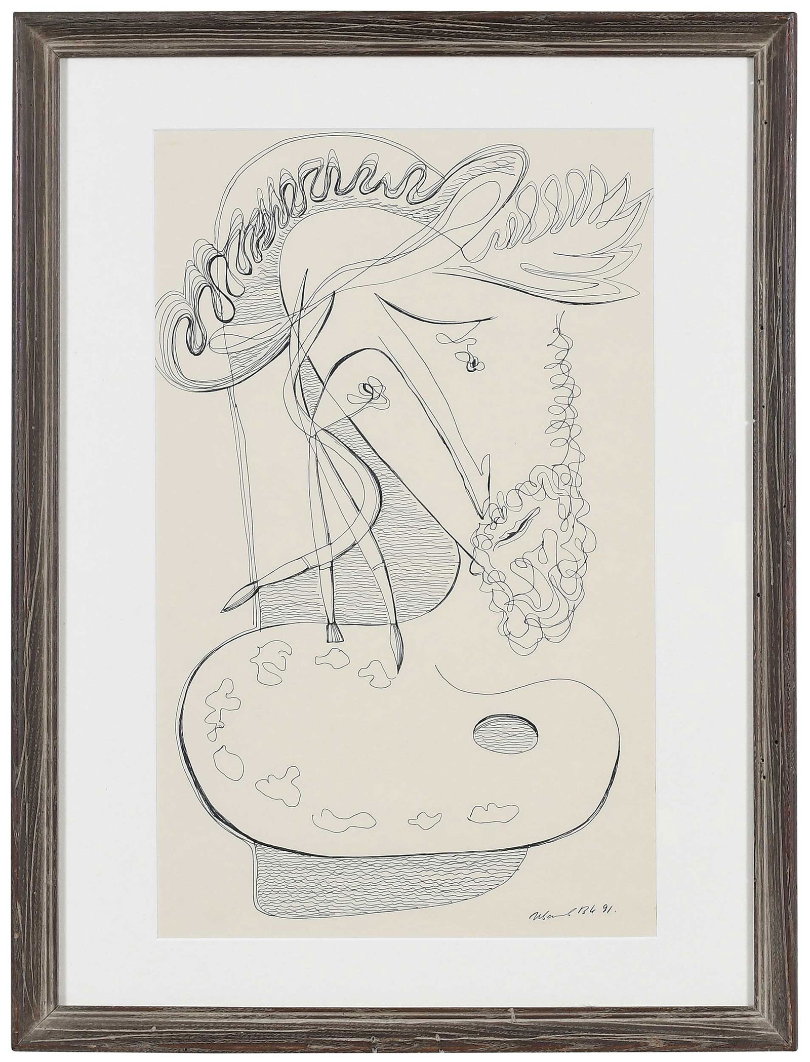 Modern Russian Line Drawing (1 of 6)