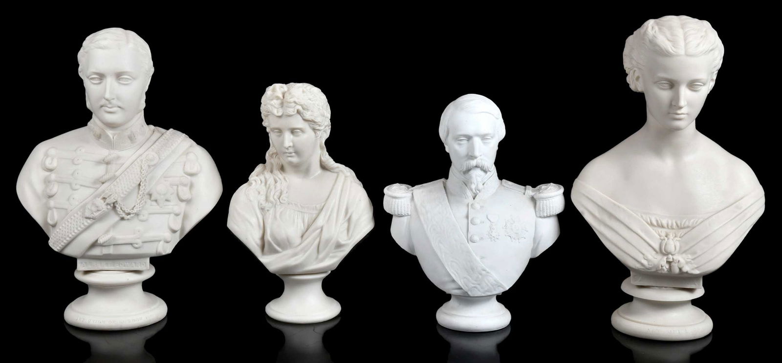 Four Large Parian Busts (1 of 10)