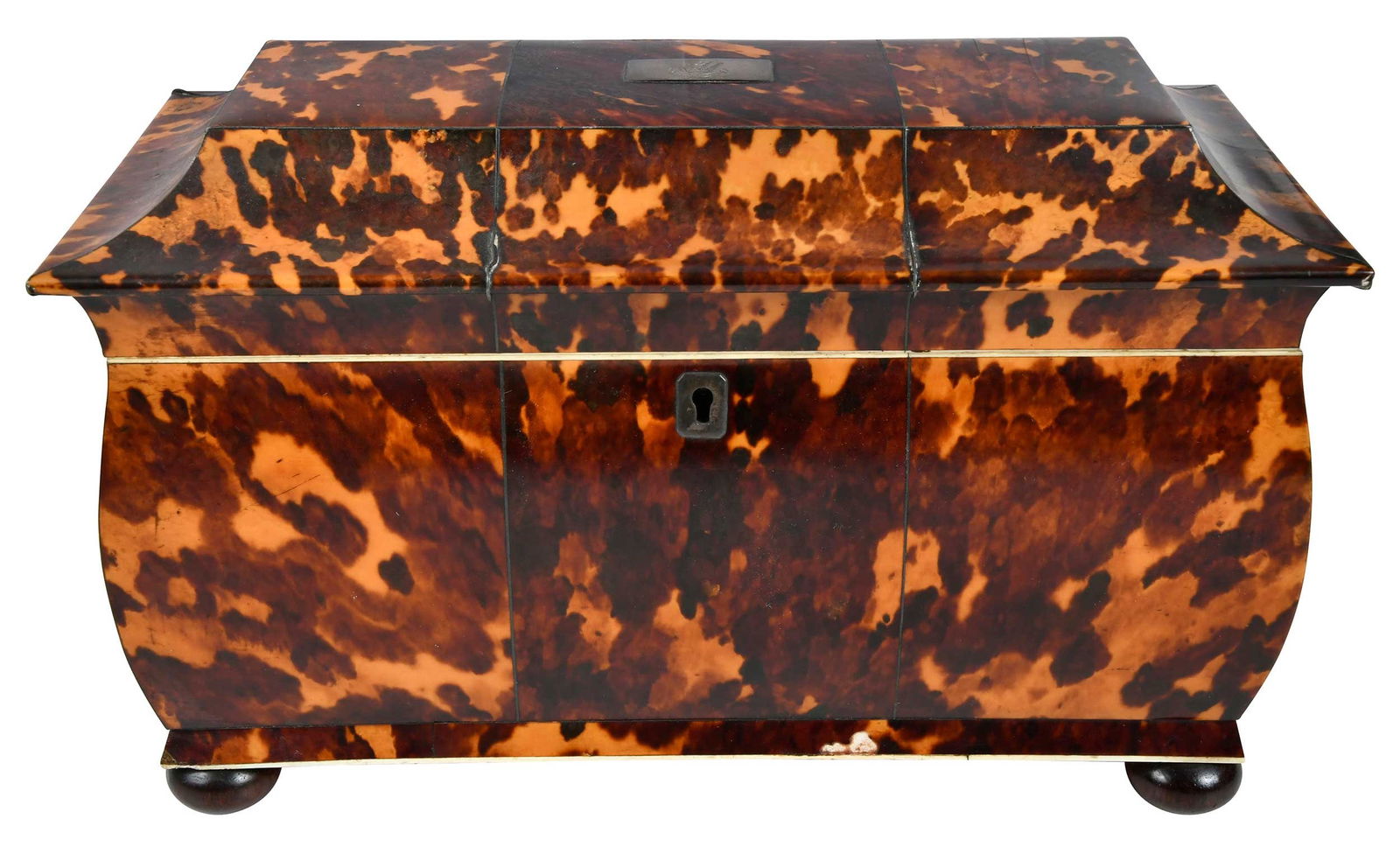 Georgian Tortoiseshell Tea Caddy (1 of 6)