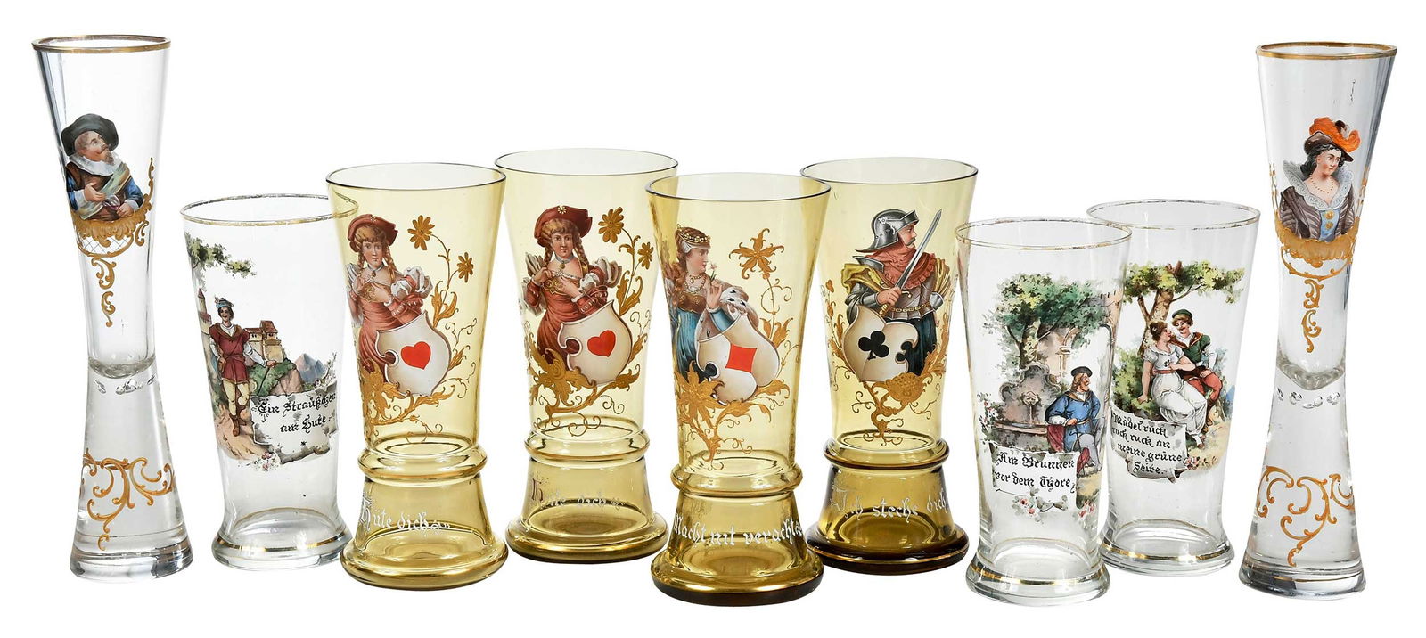 Nine German Enameled Drinking Glasses (1 of 11)