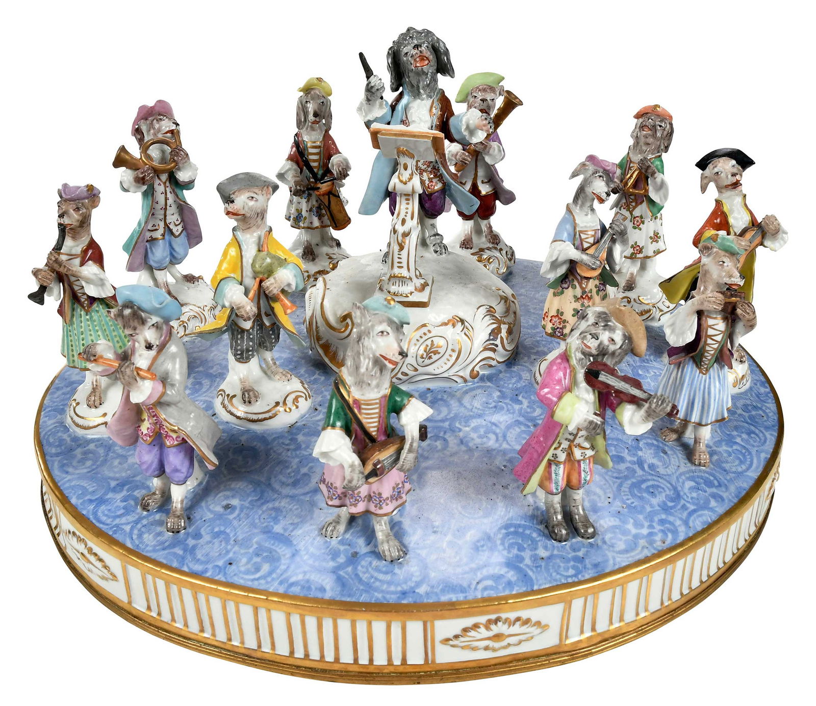 Paris Porcelain Dog Band on Base (1 of 12)