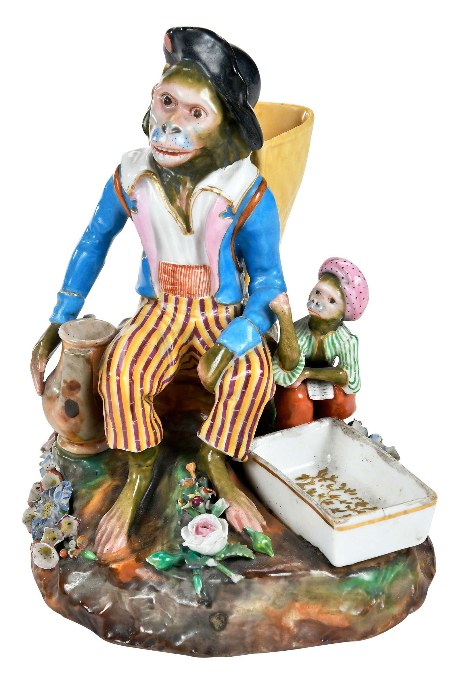 Jacob Petit Porcelain Monkey Figural Group (1 of 9)