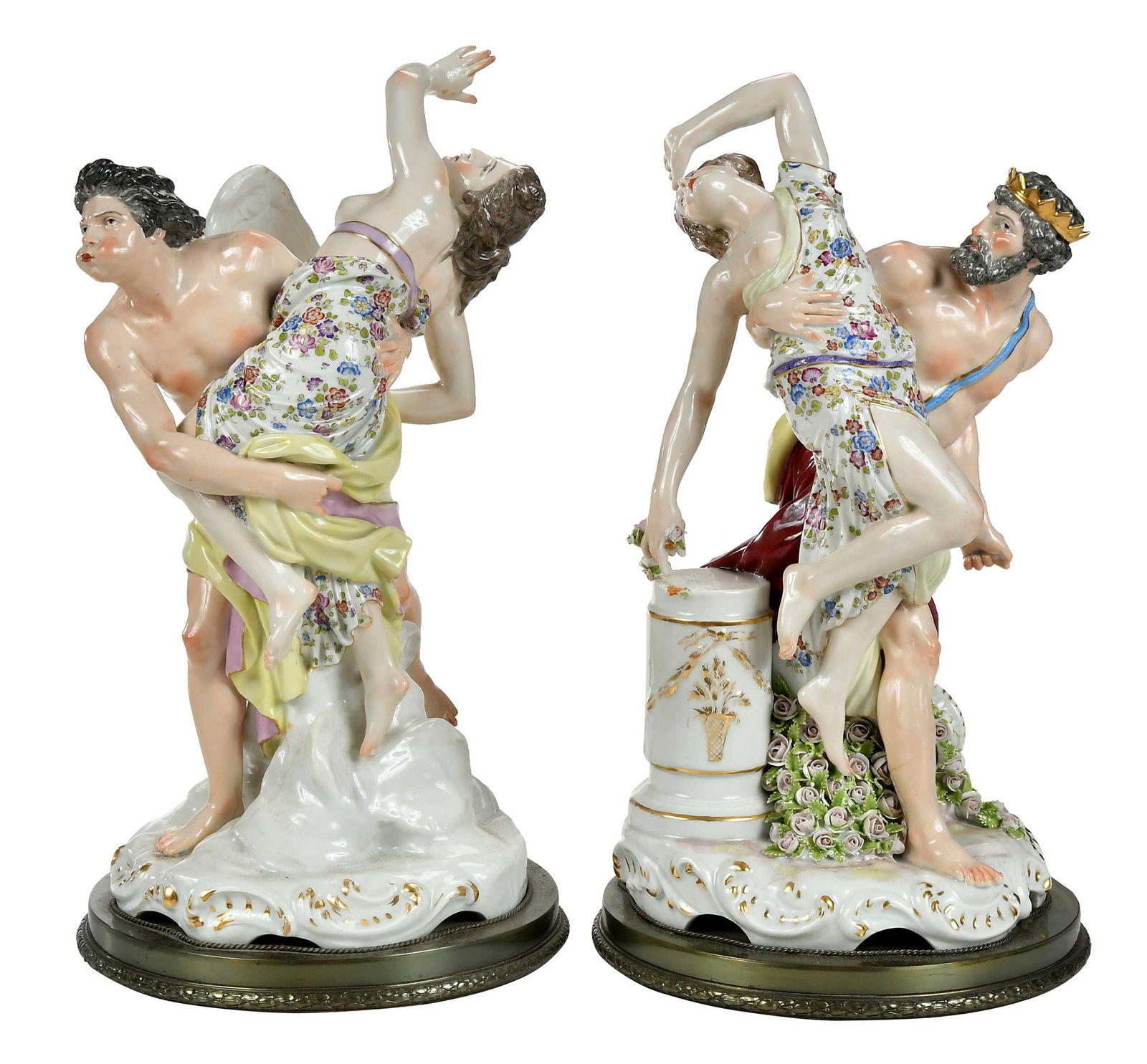 Pair of Large Continental Porcelain Abduction Scenes (1 of 14)