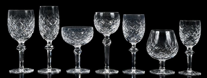Large Set of Waterford 'Powerscourt' Stemware