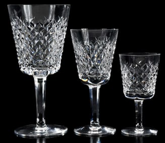 27 Pieces Waterford 'Alana' Stemware