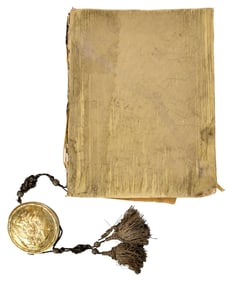 Czar Paul I Signed Document with Imperial Russian Silver Seal