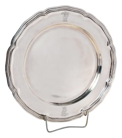 Round Russian Silver Tray
