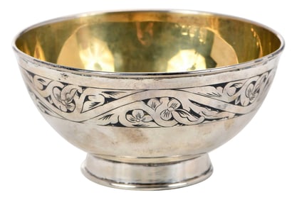 Russian/Latvia Silver and Niello Bowl