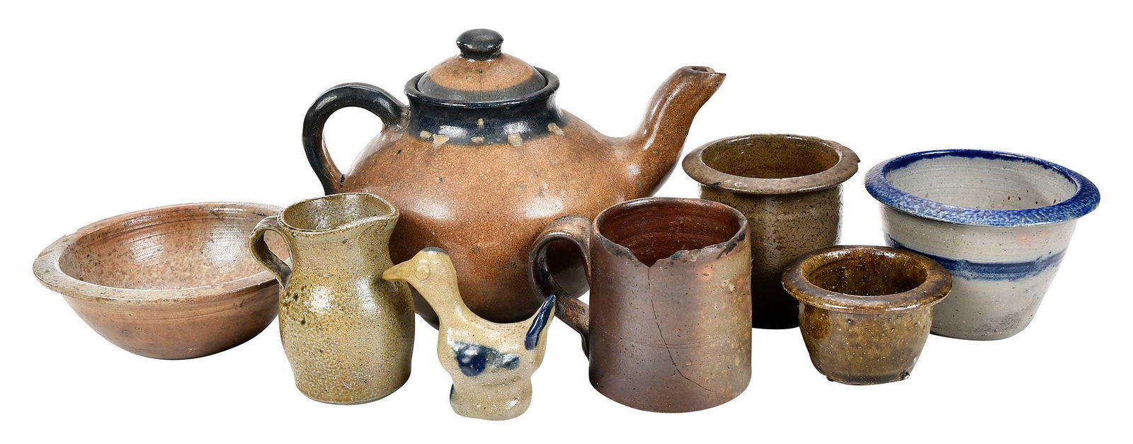 Eight Pieces of North Carolina Pottery Tablewares (1 of 11)