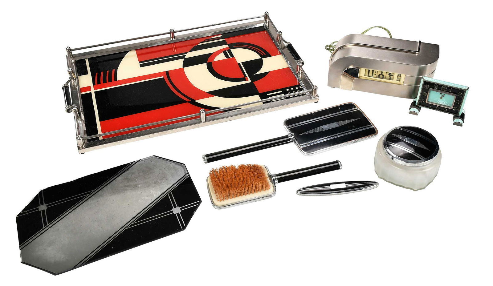 Collection of Metal Art Deco Style Table Objects (1 of 11)