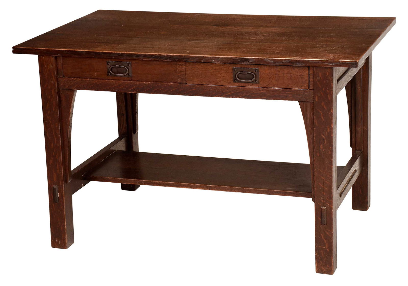 Stickley Arts and Crafts Oak Writing Table (1 of 10)