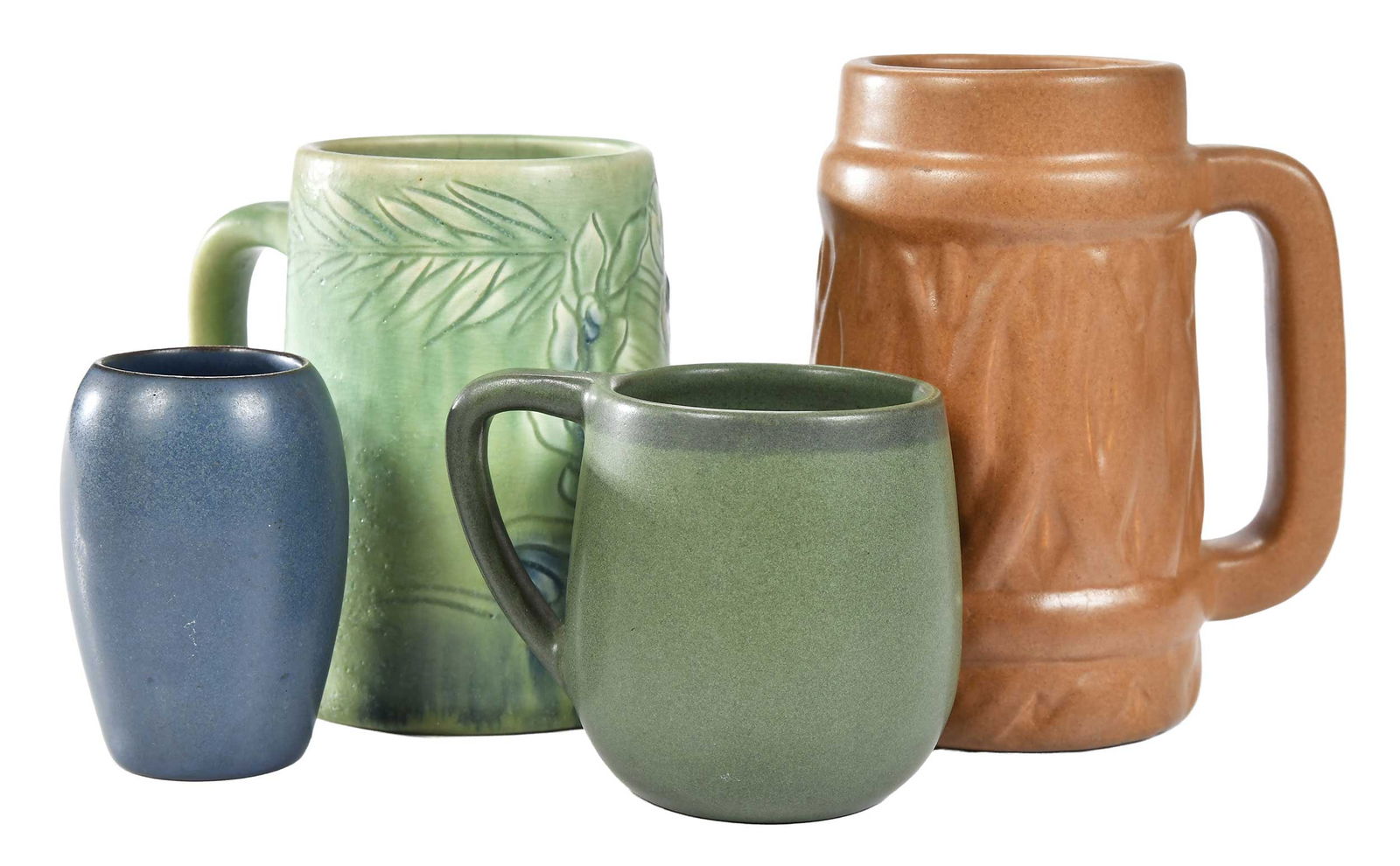 Four Small Arts and Crafts Pottery Table Objects (1 of 6)