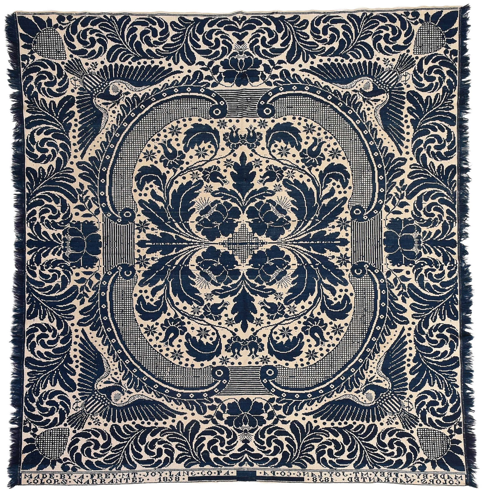 Pennsylvania Signed and Dated Coverlet (1 of 5)