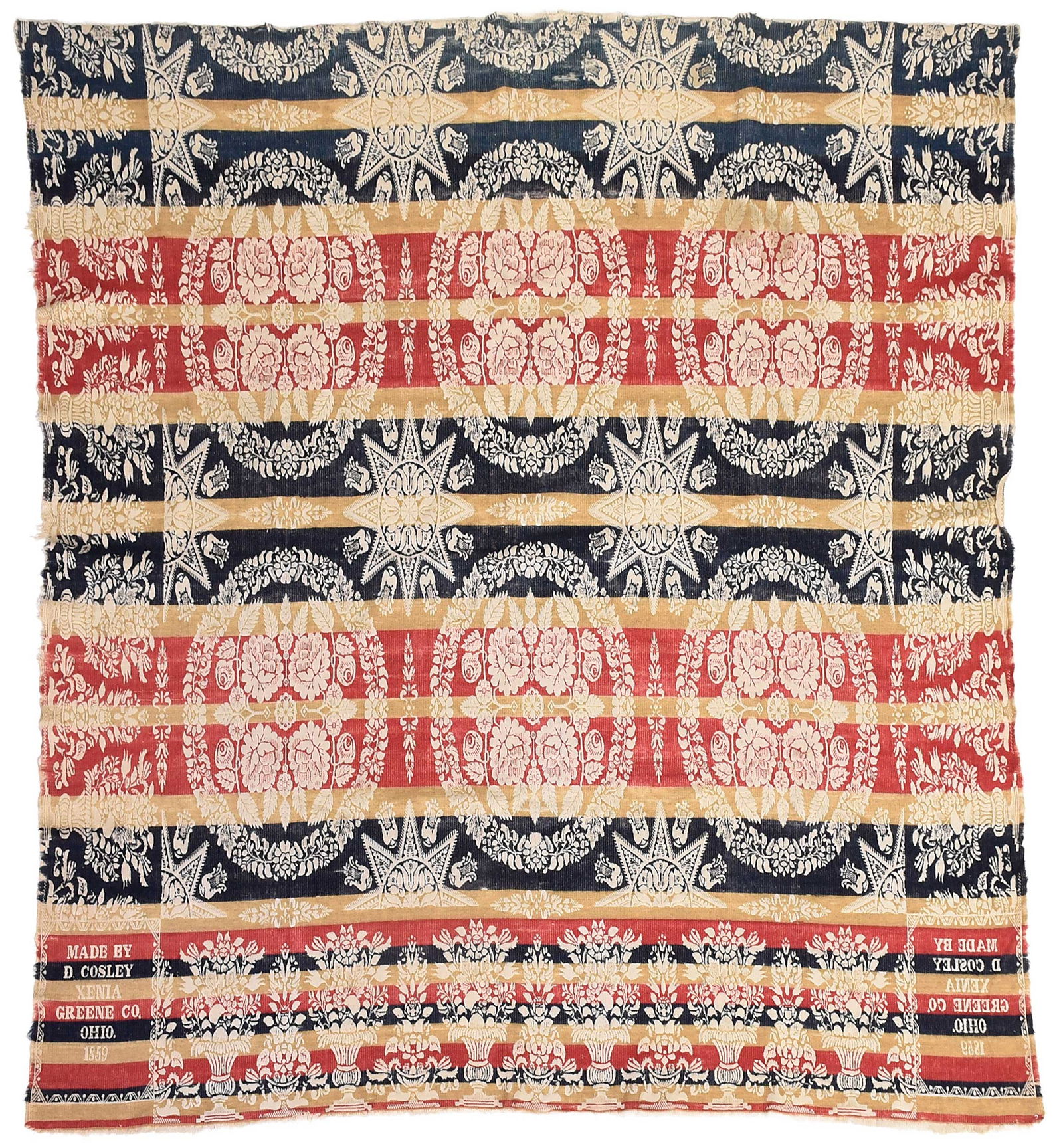 Three Signed Ohio Coverlets (1 of 13)