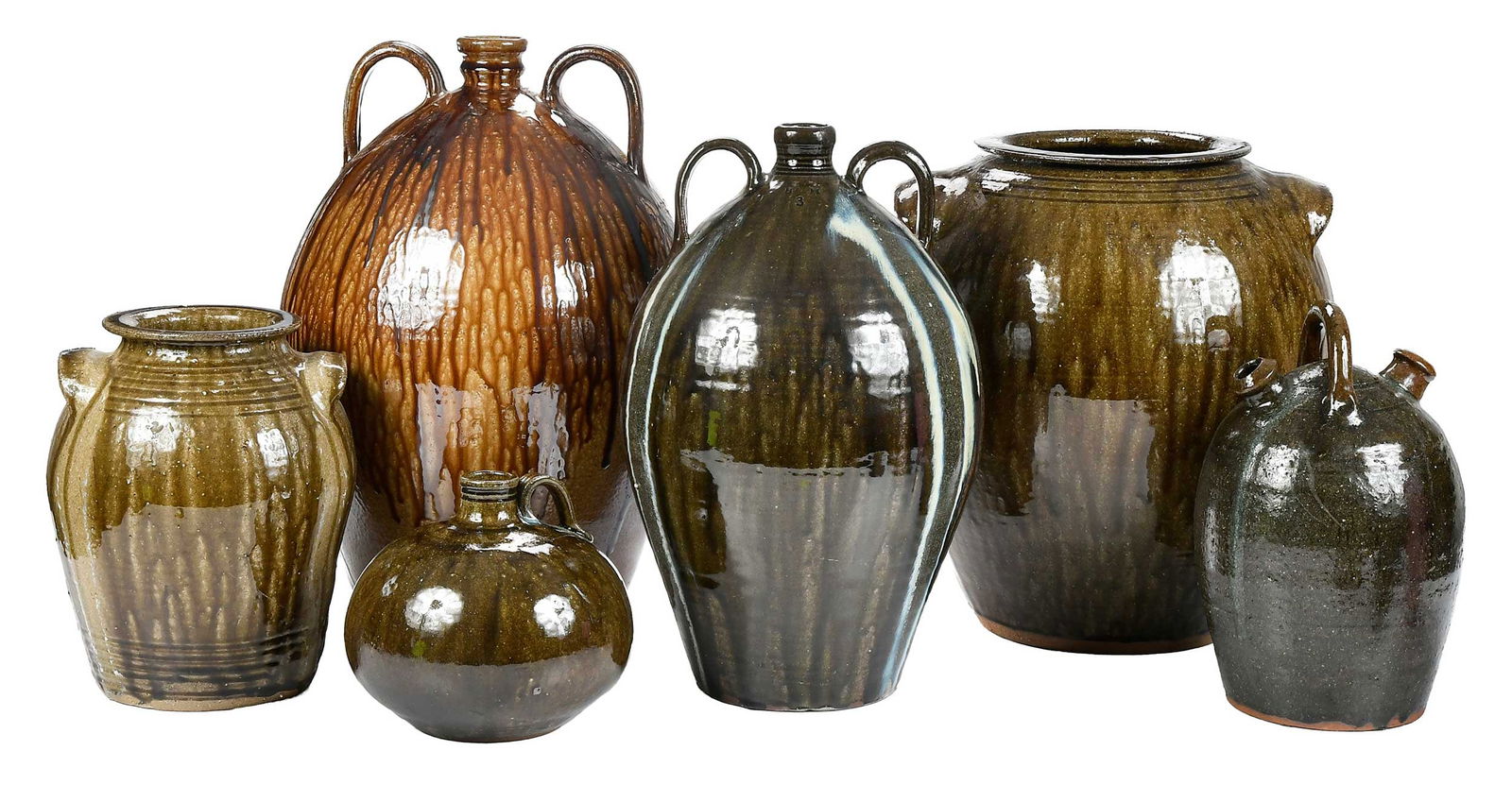 Six Pieces of Contemporary Catawba Valley Stoneware (1 of 18)