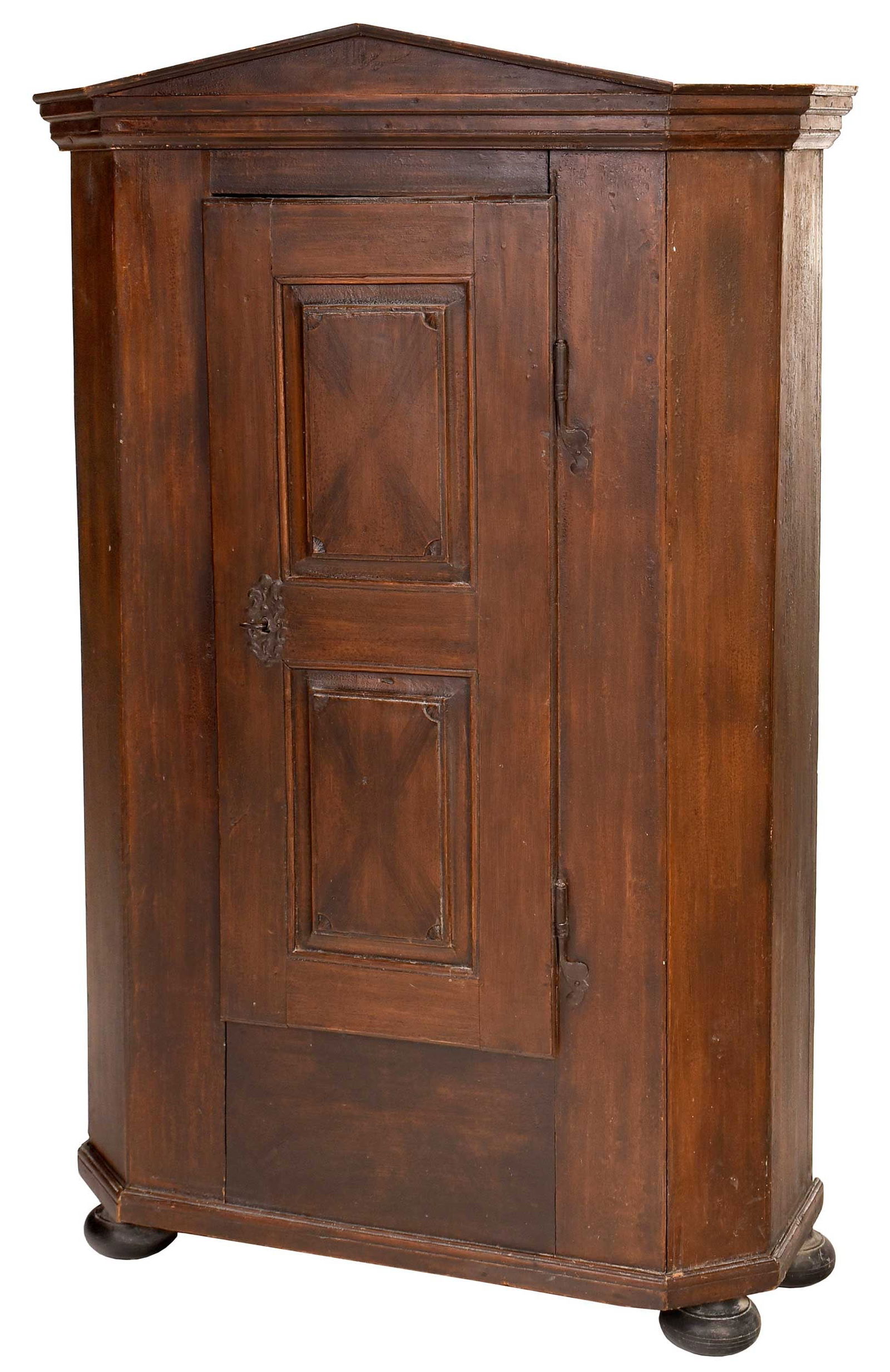 Continental Baroque Paint Decorated Paneled Cupboard (1 of 10)
