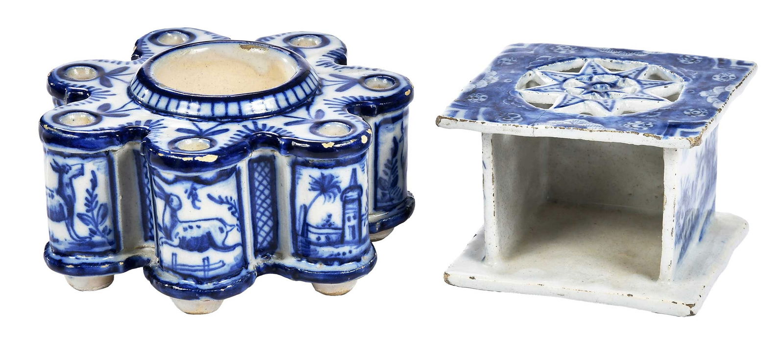 Two Dutch Delft Blue and White Table Objects (1 of 12)