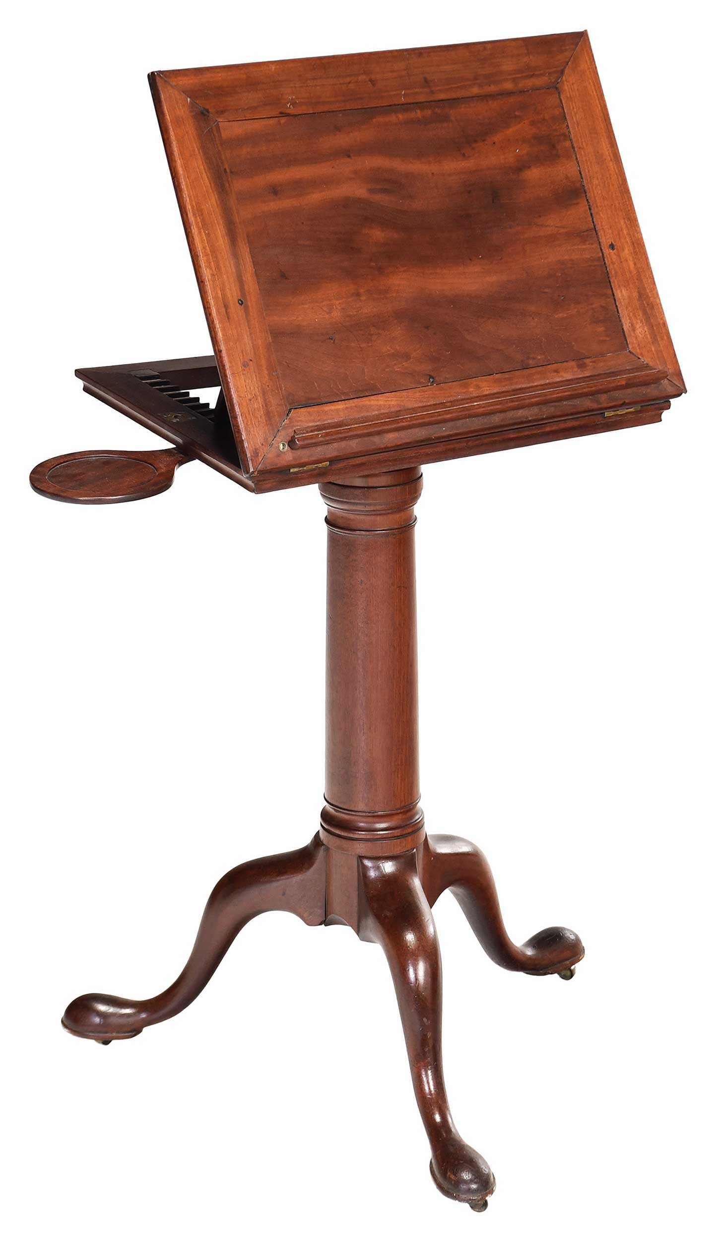 George II Mahogany Adjustable Music Stand or Lectern (1 of 6)