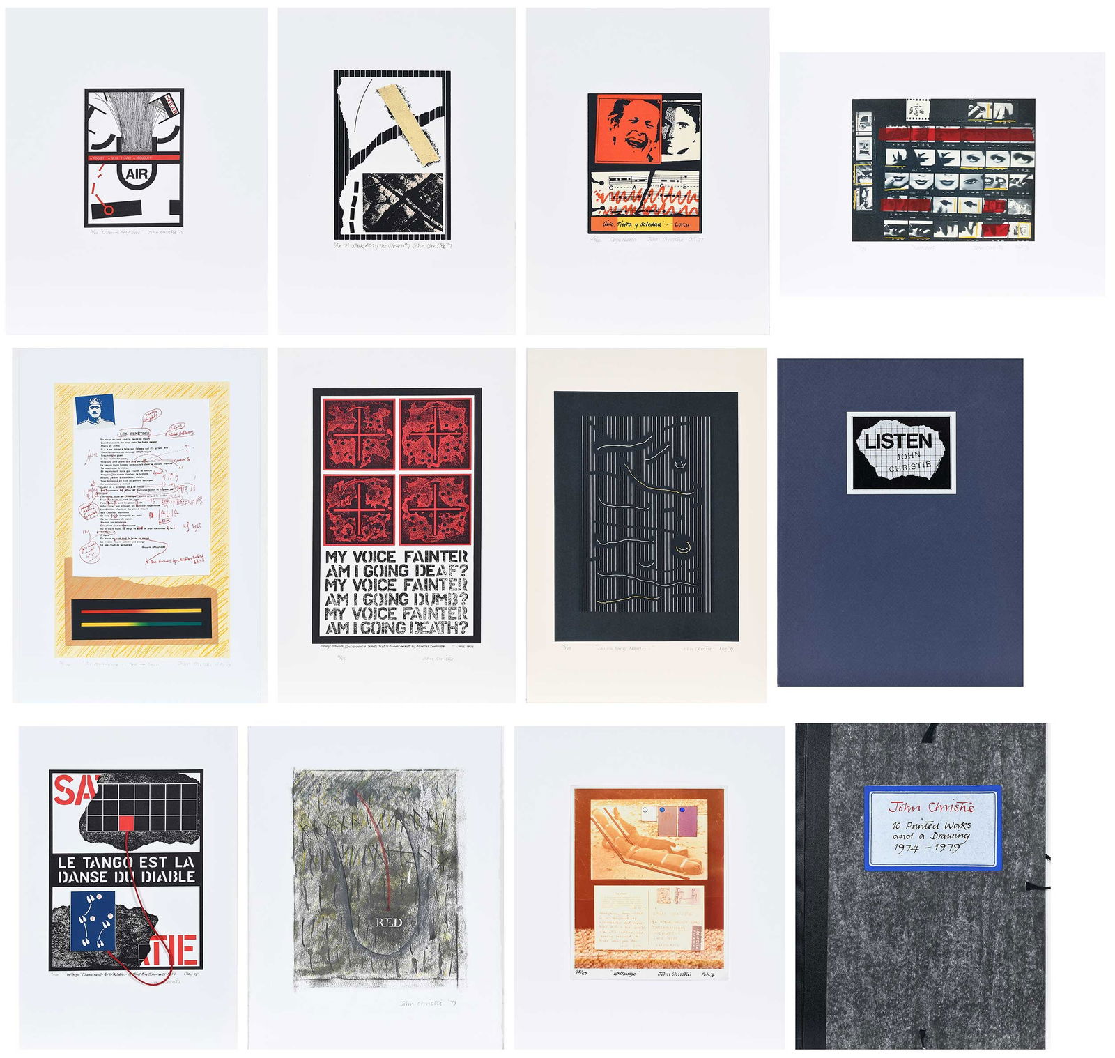 John Christie, One Drawing and Ten Printed Works (1 of 20)