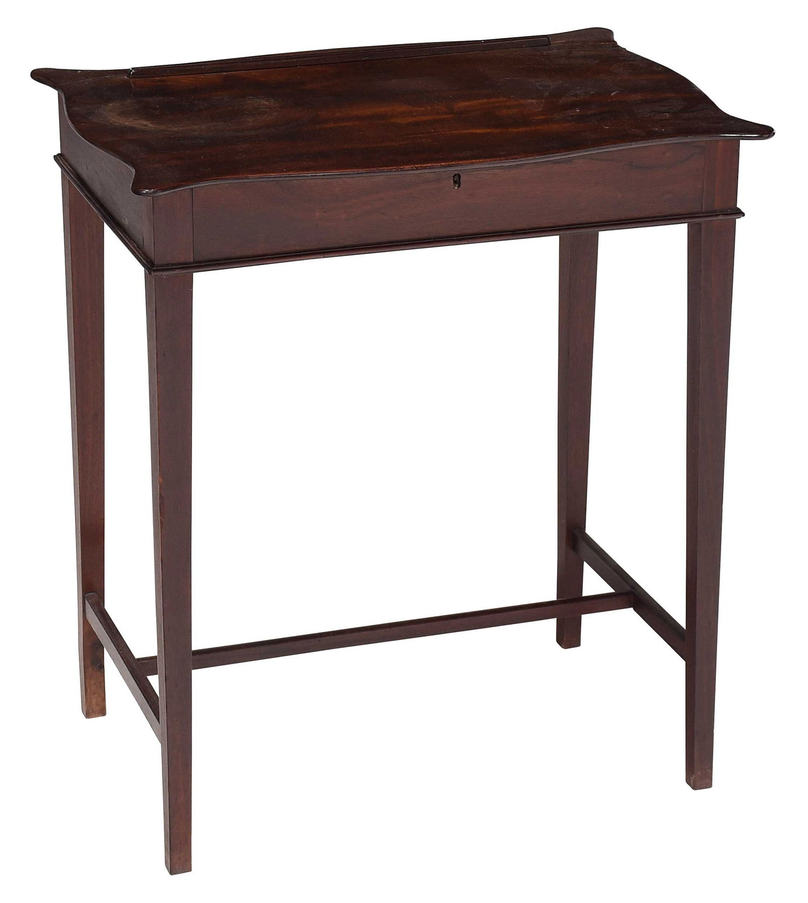 George III Figured Mahogany Ratcheted Writing Table (1 of 8)