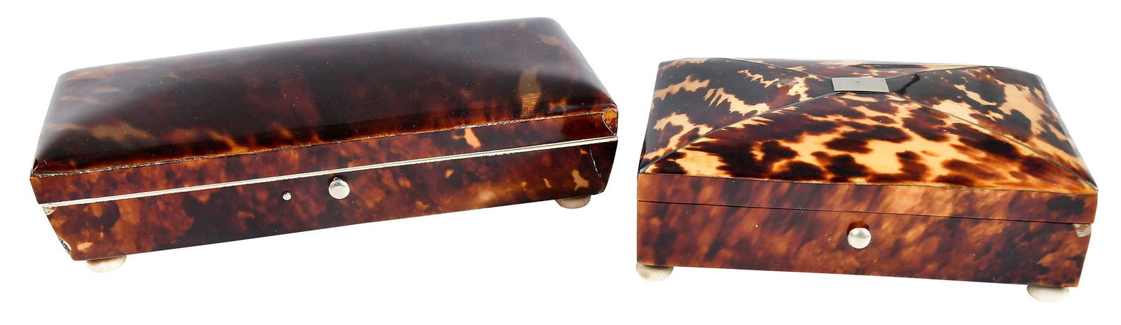 Two Regency Tortoiseshell Veneered Boxes (1 of 7)