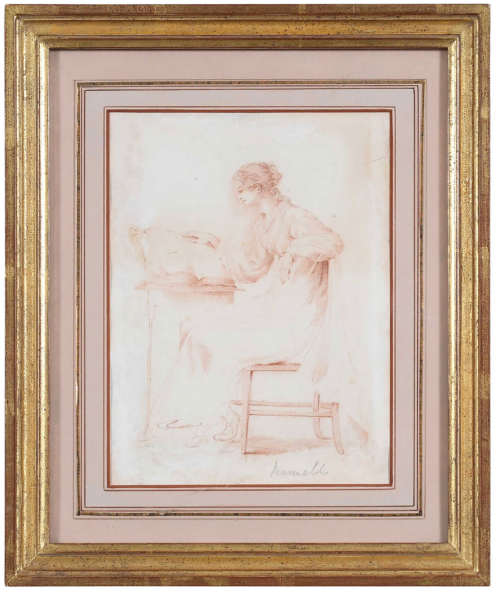 John Comerford, A Seated Lady Reading a Book (1 of 6)