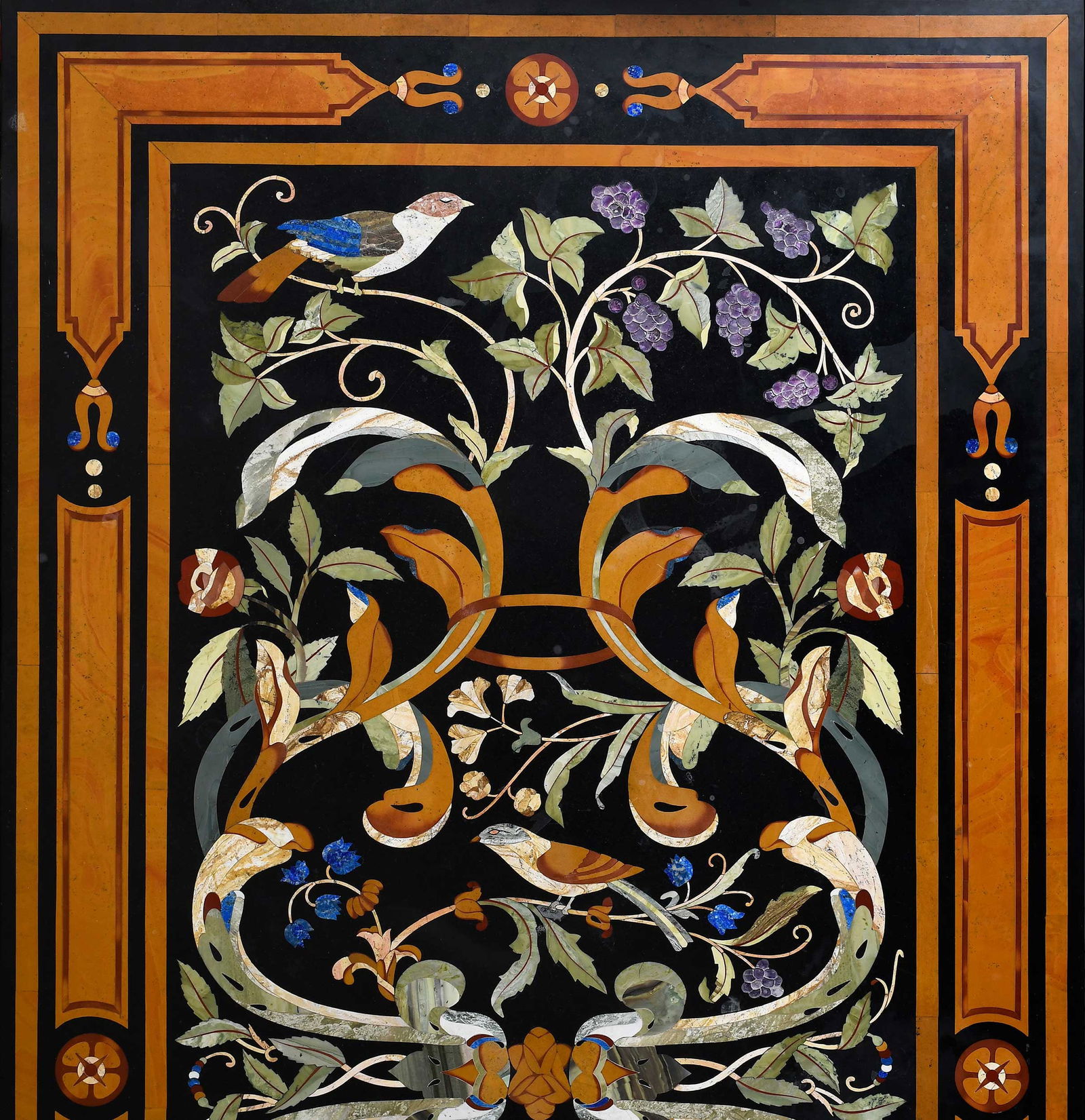 Fine and Impressive Pietra Dura Inlaid Marble Top Table, Christie's Provenance (1 of 20)