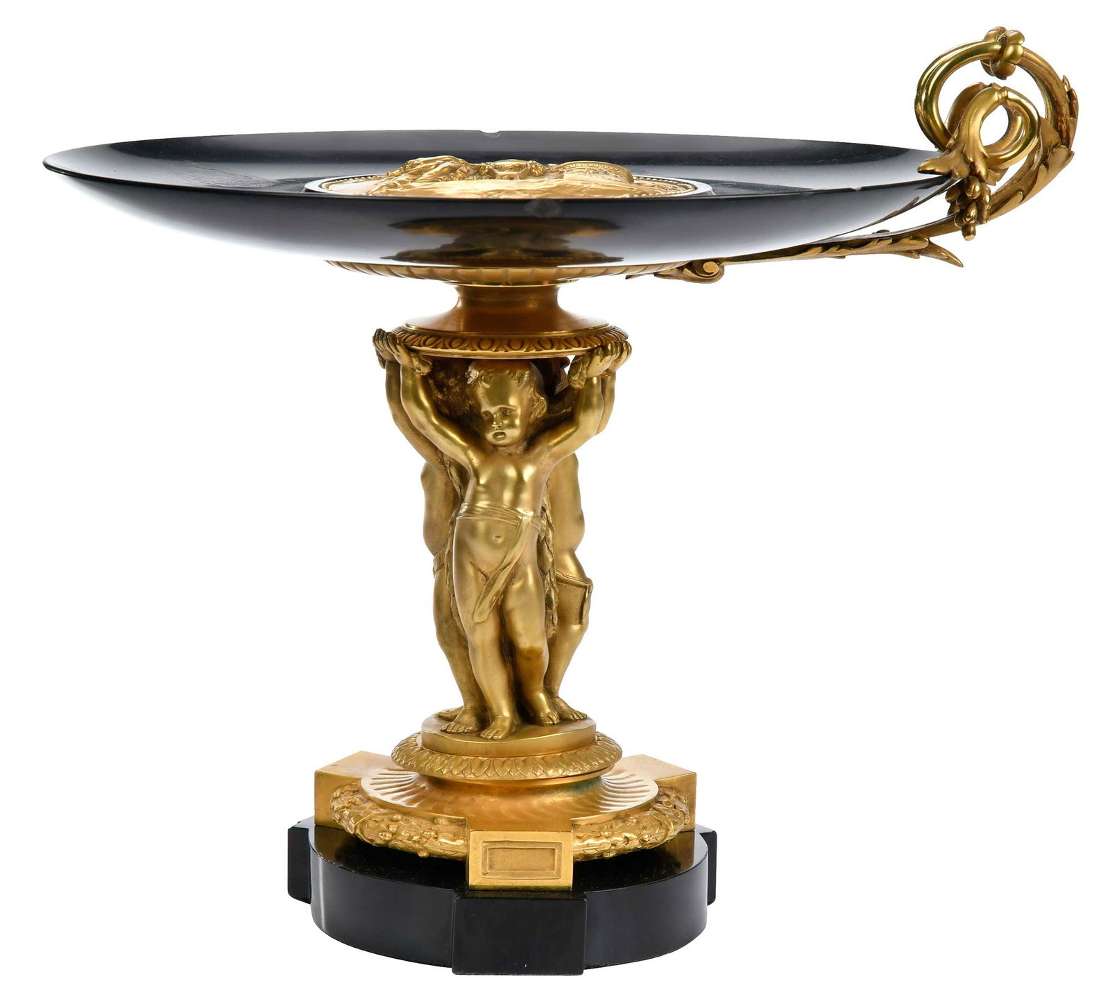 French Empire Gilt Bronze Figural Tazza (1 of 11)