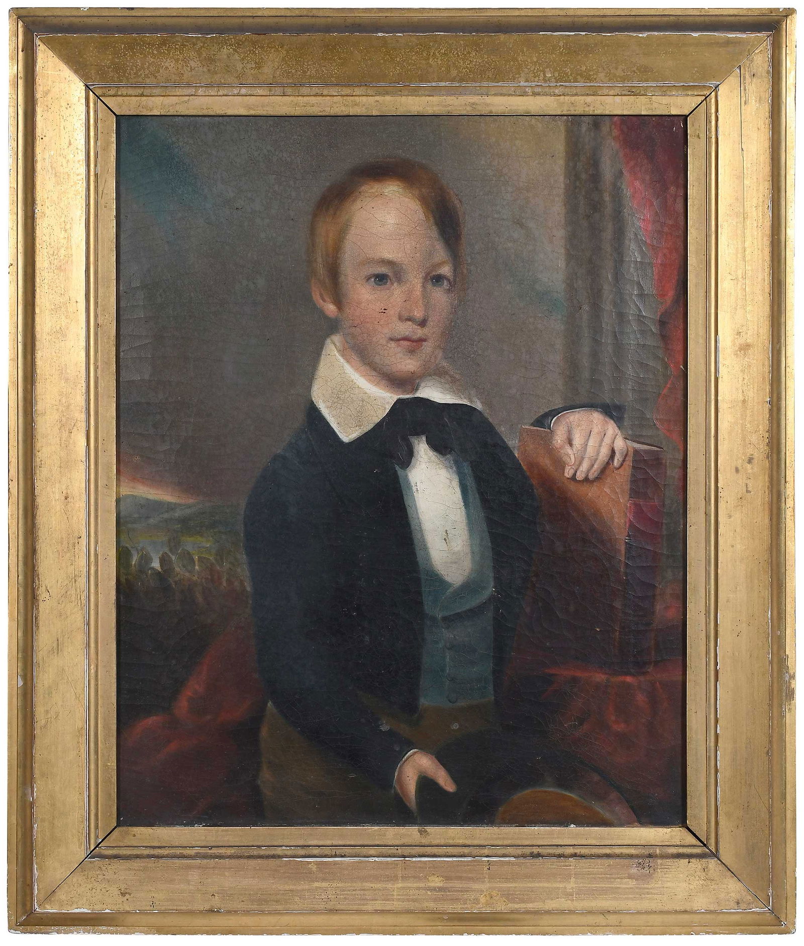 American Folk Art Boy With Book (1 of 7)