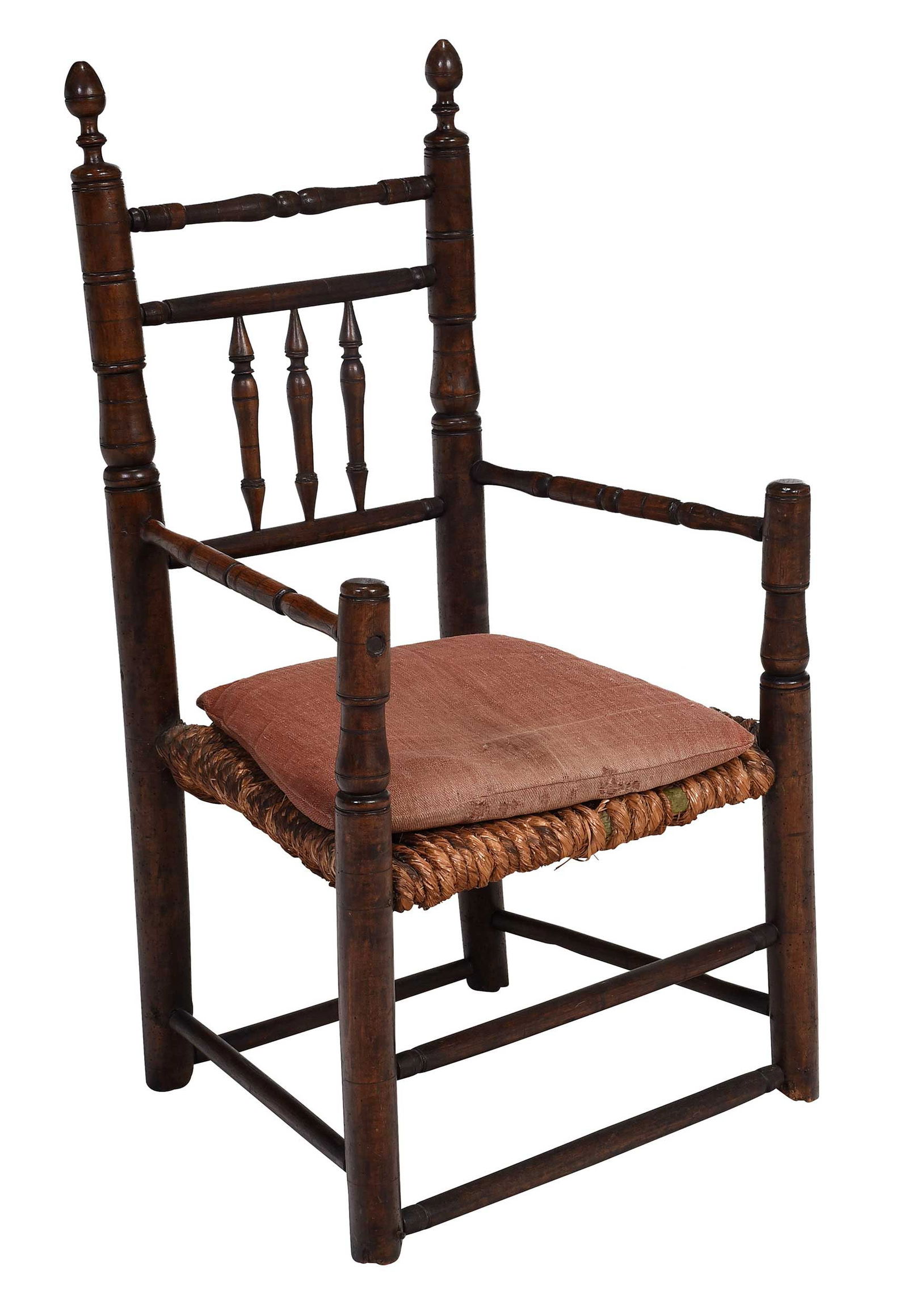 Fine and Rare Pilgrim Century Turned Great Chair (1 of 8)