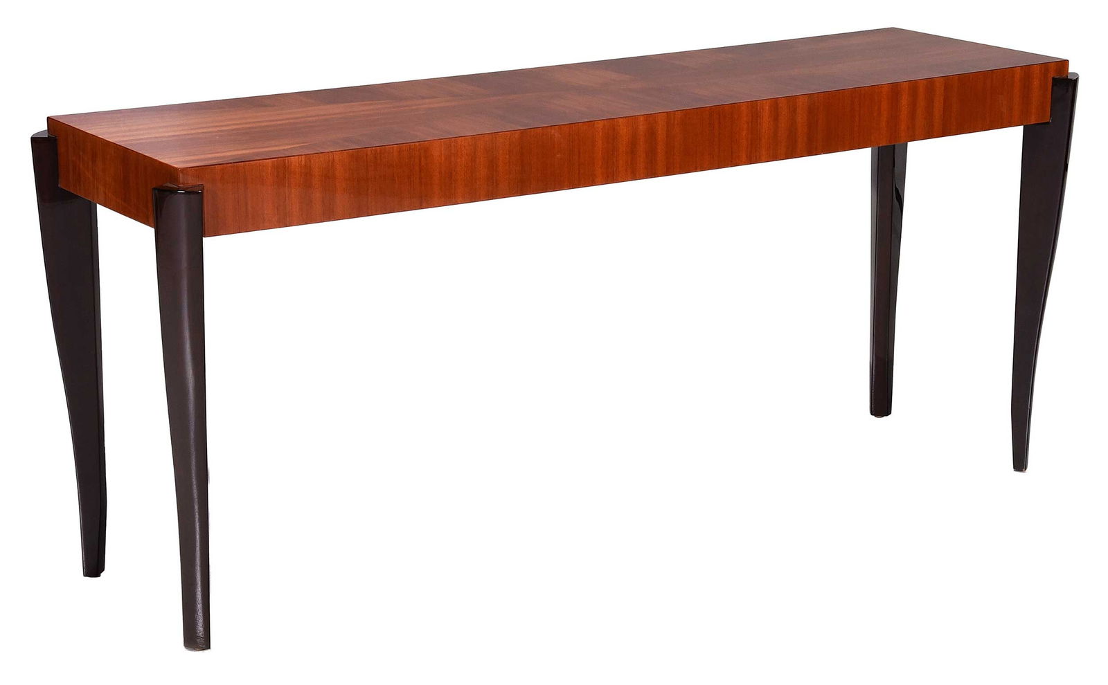 Art Deco Style Highly Figured Console Table (1 of 5)