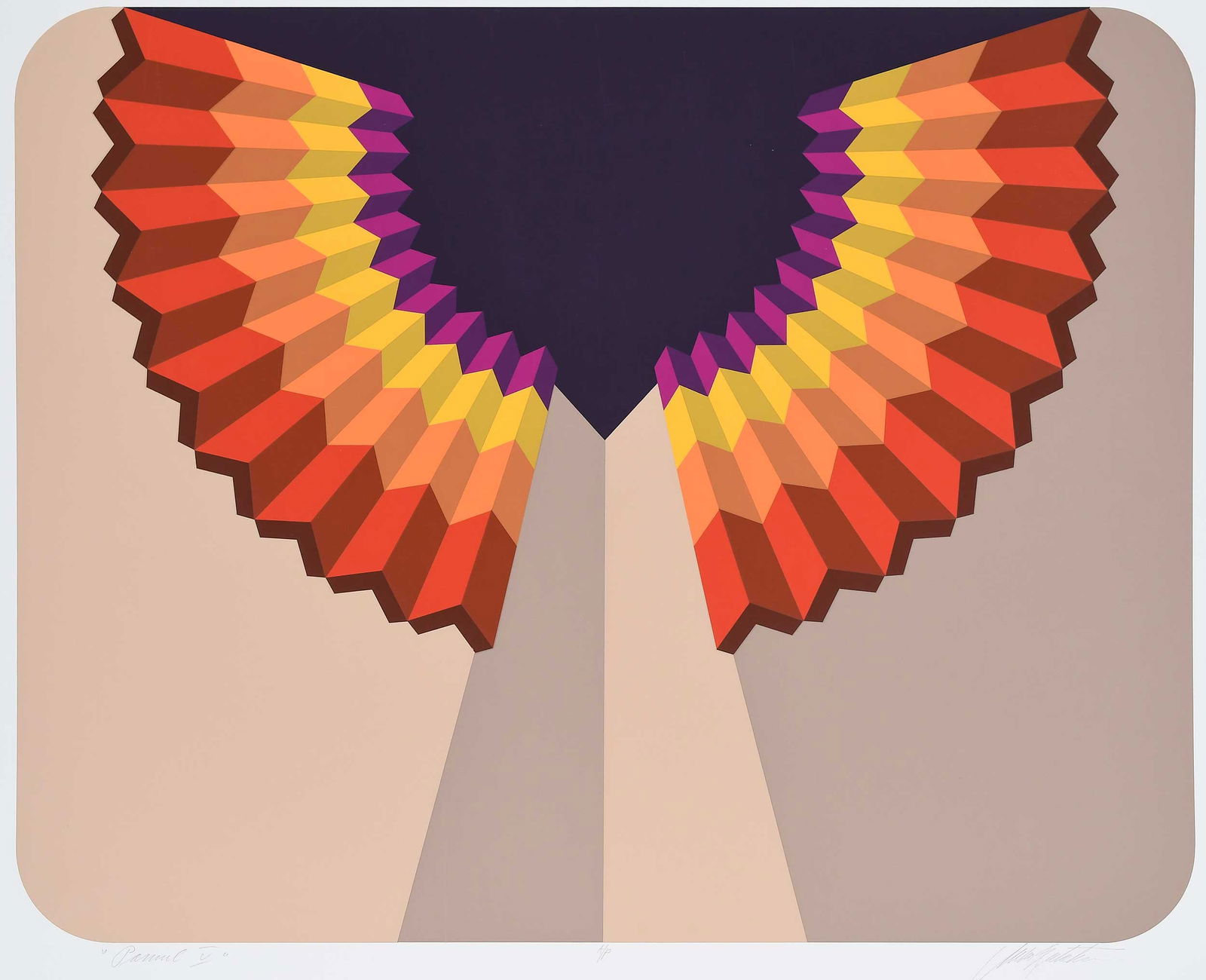 Marko Spalatin, Pamul V: (American, born 1978) 1977, AP edition aside from the edition of 70, signed lower right "Marko Spalatin" screen print, sheet 25-3/4 x 30-5/8 in.; unframed Provenance: Property of the Birmingham Museum