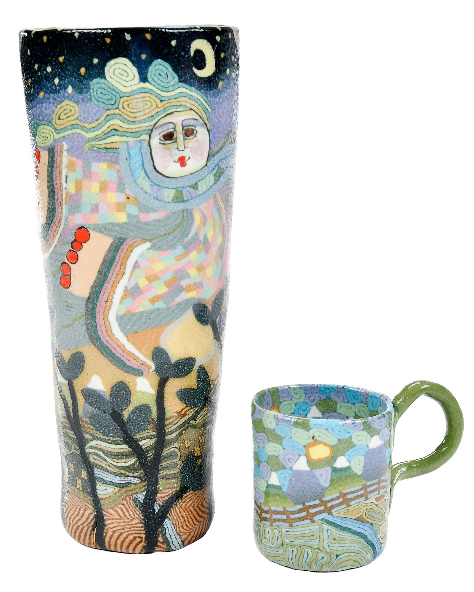 Jane Goslin Peiser, Ceramic Vase and Cup (1 of 12)