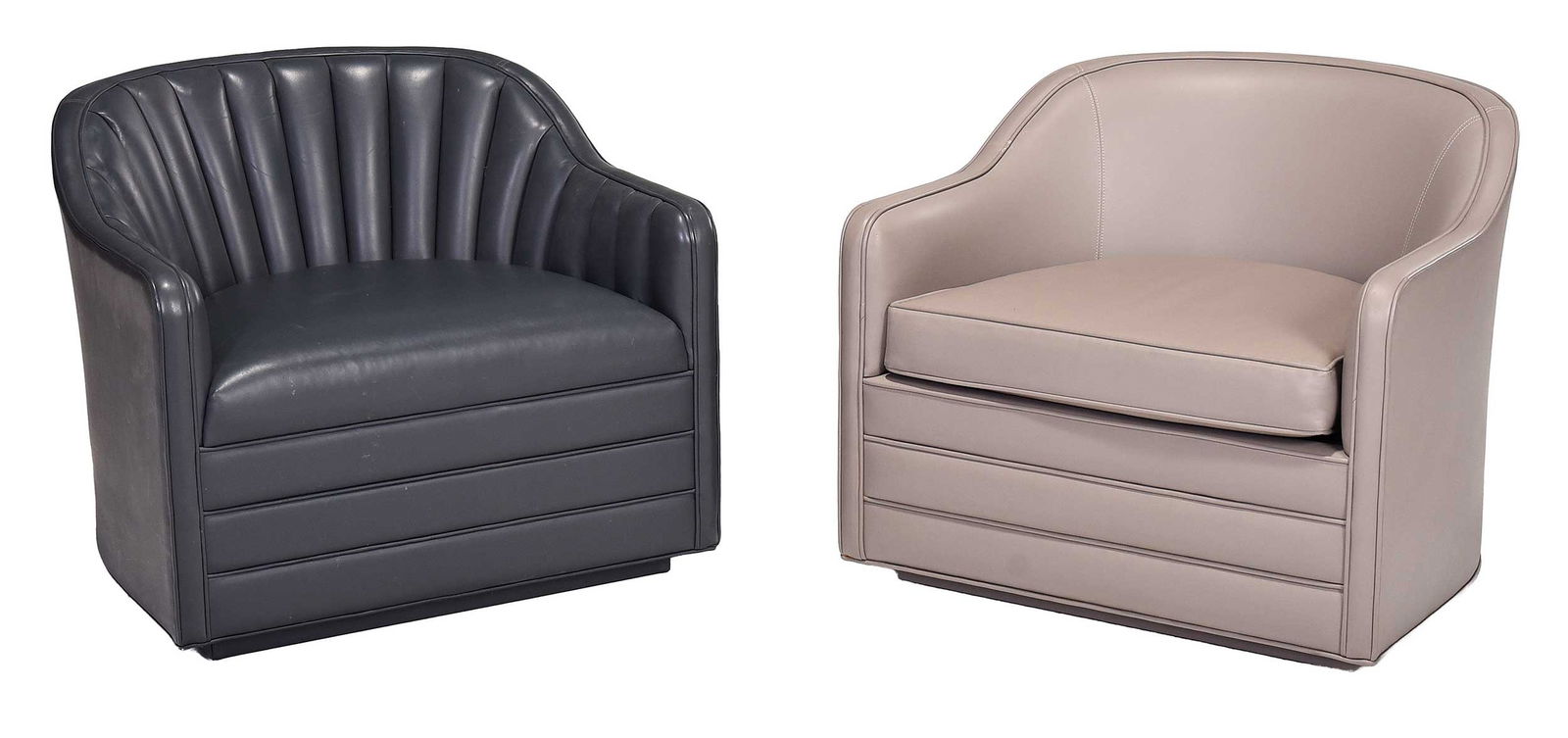 Two Charles McMurray Leather Club Chairs (1 of 7)