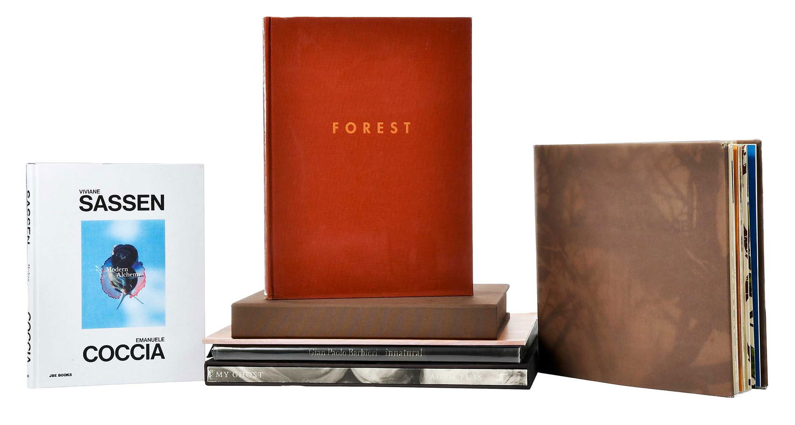 Seven Nature Photography/Art Titles: seven volumes total, including: Forest by Jitka Hanzlova, Gottingen: Steidl, 2005, preface by John Berger; Oceana by Leslie Sokolow, Santa Monica, California: Wellswood Press, 2004, one of 50 copies w