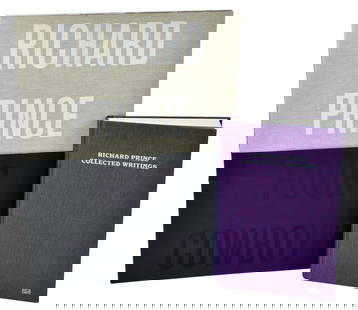 Two Richard Prince Titles: Four Cowboys, London: MURDERME, 2009, in paper half-slip; Richard Prince Collected Writings, ed. Kristine McKenna, Hatje Cantz/Foggy Notion Books, 2011, purple cloth Provenance: Private Collection, As