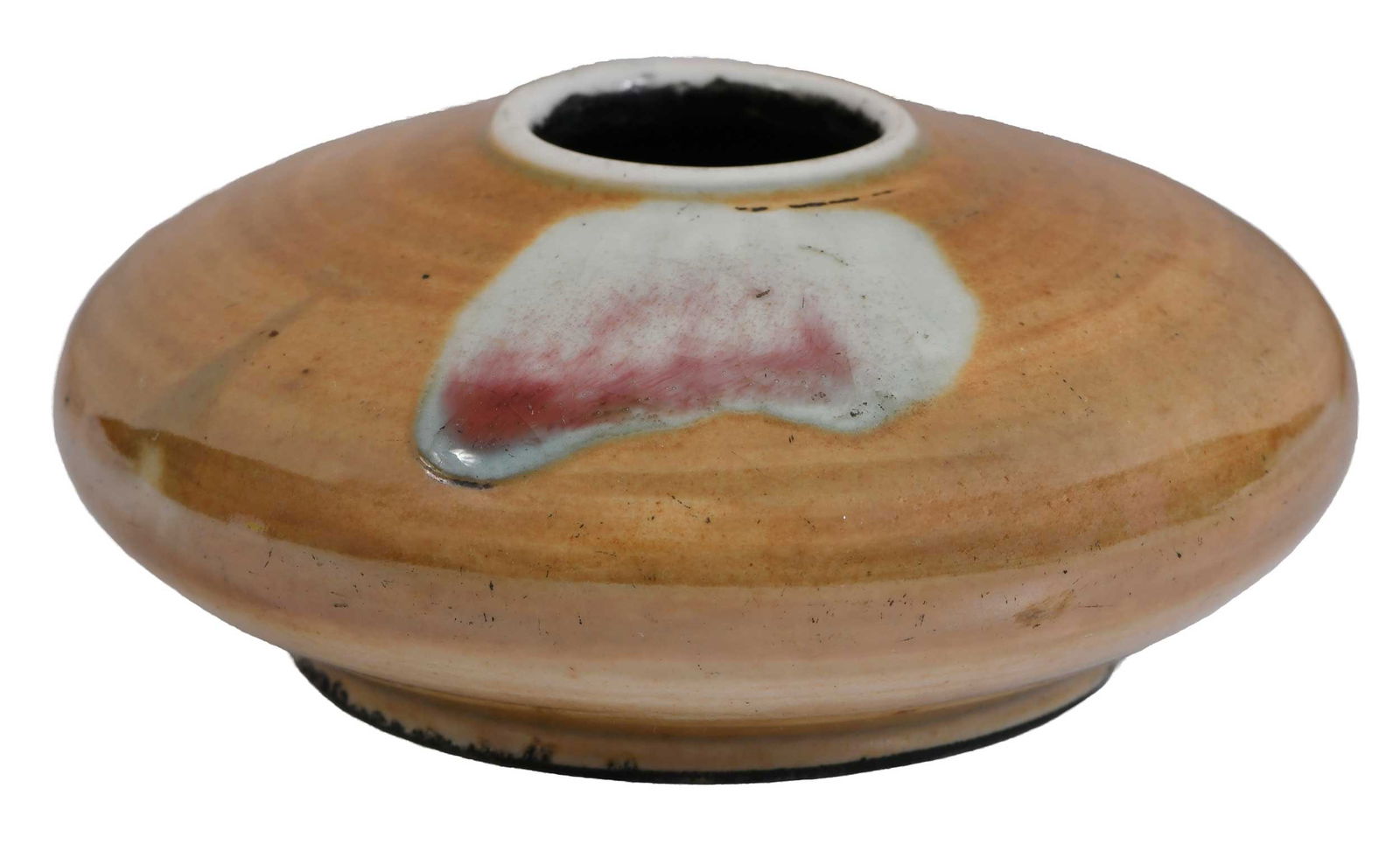 Chinese Caramel Glazed Porcelain Water Pot (1 of 9)