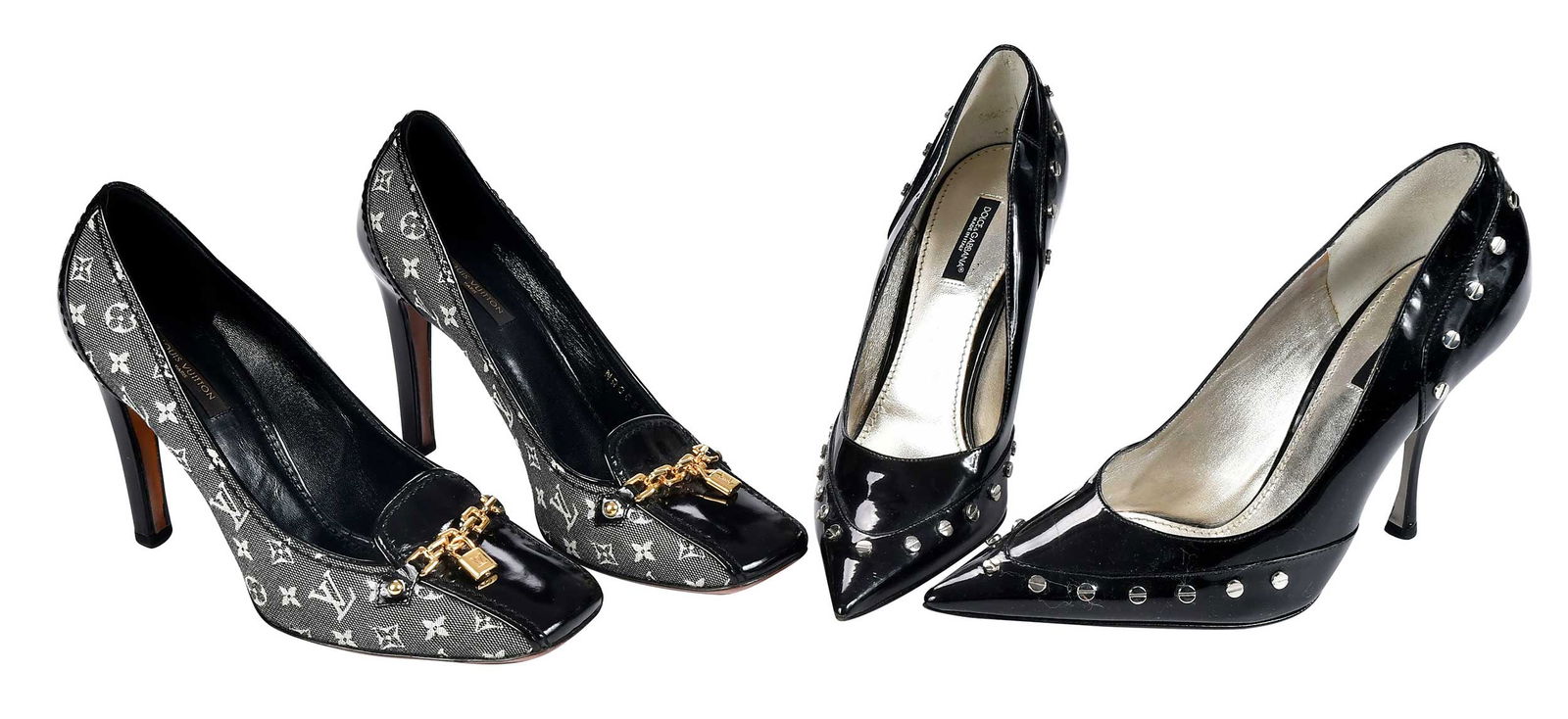 Two Pairs of Designer Pumps, Dolce & Gabbana and Louis Vuitton (1 of 12)